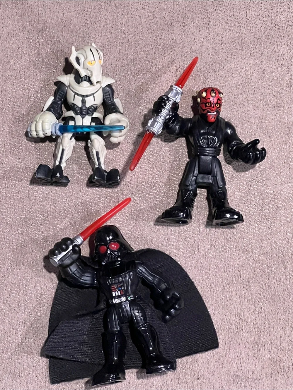 Star Wars Figures Lot - Darth Vader, Darth Maul, Grievous imaginext Galactic
